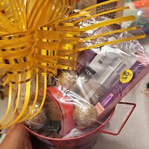 Gift Basket with Makeup and Skincare Deep Shade Fundation And Powder